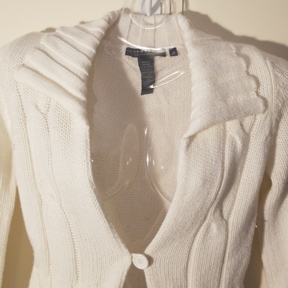 White Rampage Cropped Cardigan - Picture 2 of 4